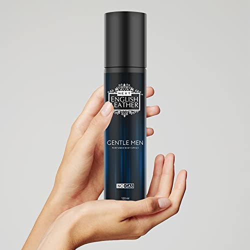 Image of Next Care English Leather Gentle Men No Gas Perfumed Body Spray for Men & Women | Bergamot, Jasmine & Vanilla Fragrance | Long Lasting Deodorant Spray | Pack of 2 x 120 ml