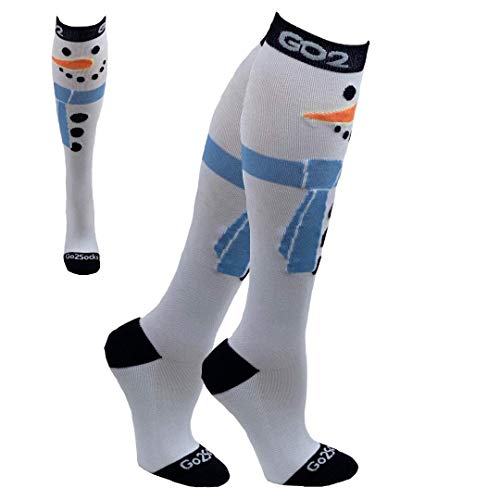 Go2Socks Holiday Compression Socks | Women Men Nurses Runners |