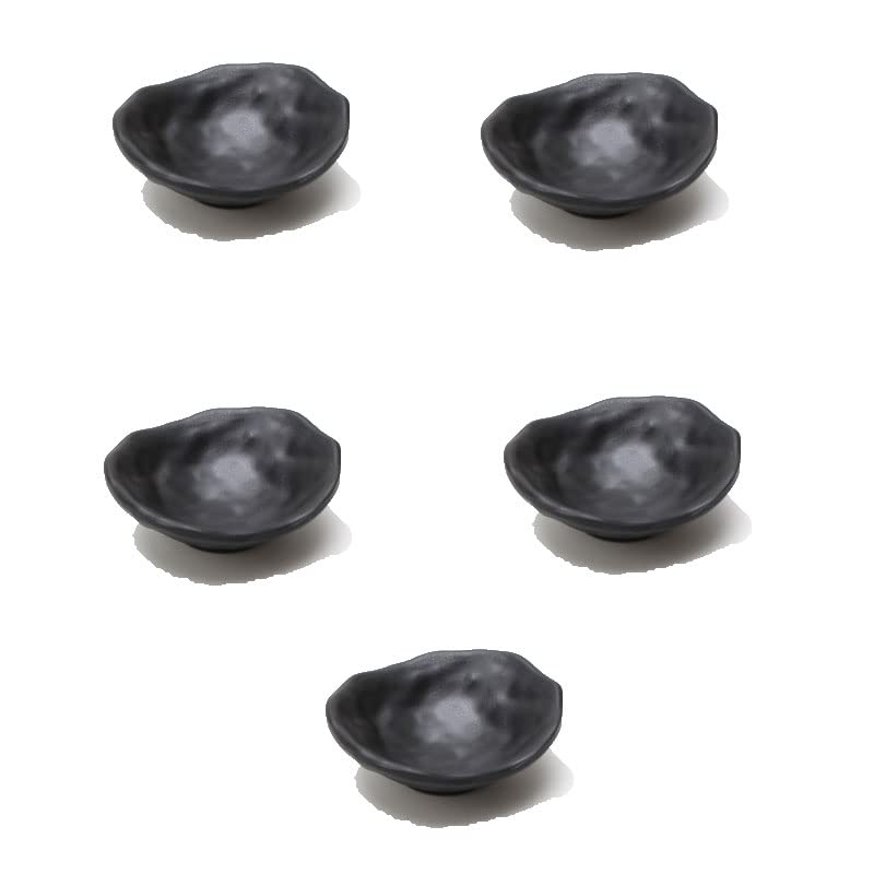 zalati Ciotole per immersione, 5 pezzi in melamina, piatti in ceramica imitativi per salsa di condimenti, insalata da dessert