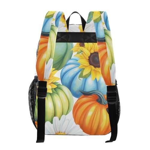Clear Backpack Women Cute Painted Style Pumpkins Orange Girls Backpack for Kids Approved Transparent Bag3