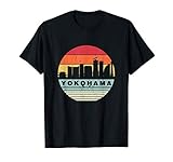 Vintage Yokohama Skyline Silhouette T-Shirt