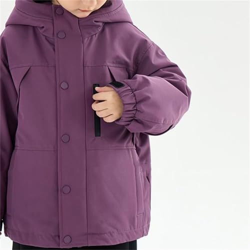 Winter Coat for Girls Fleece Thermal Zip Up Hooded Waterproof Kids Puffer Jacket Fall Long Sleeve Windproof Down Coats2