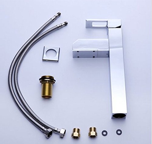 Robinet mitigeur cascade LED pour lavabo de salle de bain chromé Gowe - 5
