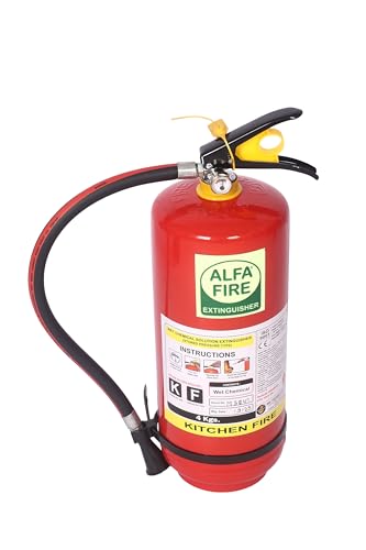 Image of 4L Wet Chemical Kitchen Fire Extinguisher - Mild Steel | K-Class | Refillable | Suitable for Commercial Kitchens