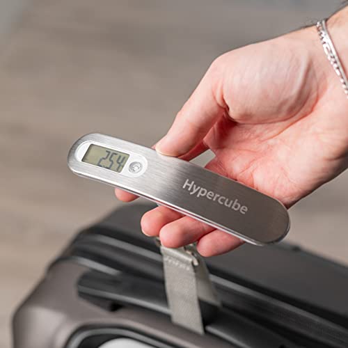 Image of Hypercube Luggage Scale Portable Digital Weight Scale for Travel Suitcase Weigher with Tare Function 110 Lb / 50Kg Capacity Grey