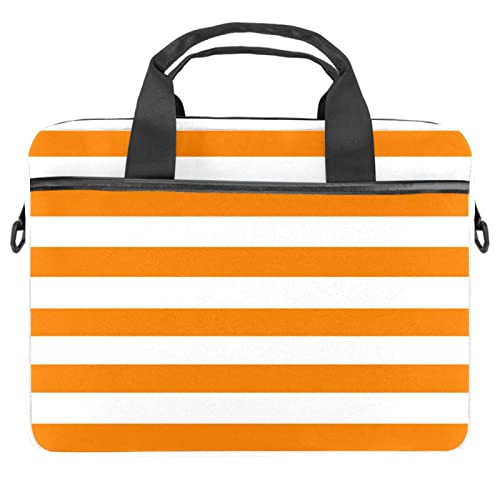 Bandolera para portátil de 14 pulgadas con diseño de tartán naranja bolsa de hombro protectora