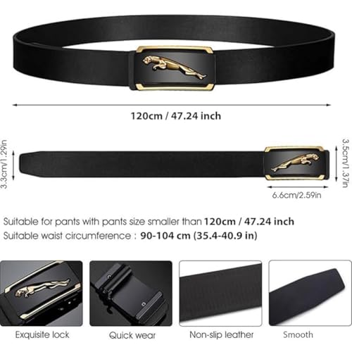 Image of Belts for Men, Leather Belt for Men, Belt for Men, Formal Belts for Men, Micro Adjustable Belt Fit Everywhere | Formal & Casual | Elegant Gift