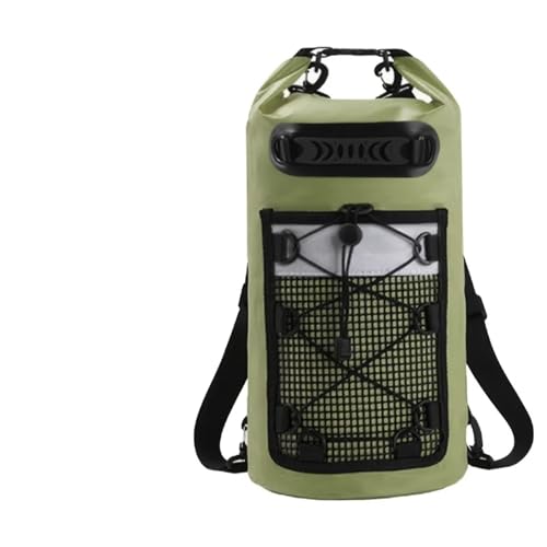 MKLHAVB Bolsa Estanca Mochila Impermeable de PVC for natación, for Hombre y Mujer, 10 20 litros, Ideal for Kayak, Trekking, Rafting, Surf navegación(30L Green)