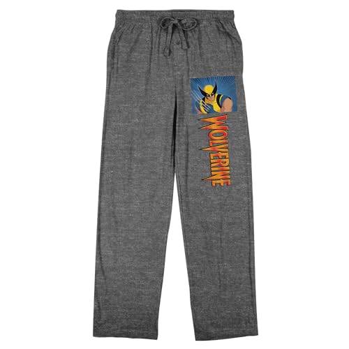 X-Men (1997) Wolverine Men's Heather Gray Sleep Pants