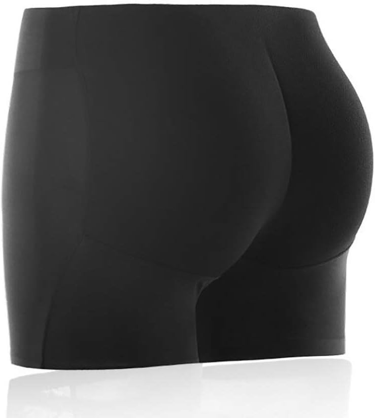 CLHKWomen Fake Buttock Panties Butt Lifter Padded Underwear Hip Enhancer Panty Shapewear Boyshort,B,M