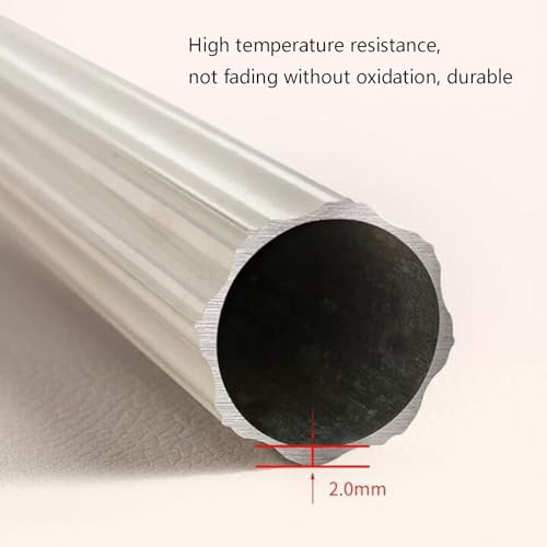 Tringles à rideaux robustes en aluminium double rangée blanche - 3
