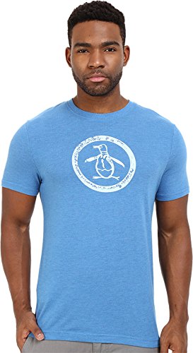 Original Penguin Men's Triblend Distressed Circle Logo T-Shirt