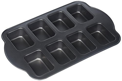 Miles Kimball Non-Stick Mini Loaf Baking Pan, 8-Well Bakeware