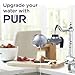 PUR Plus Horizontal Faucet Mount Filtration System with 3-in-1 Lead Reducing Filter, Water Filter for Sink, Lasts 100 Gallons, Compatible with Sinks with External Aerators, Metallic Grey