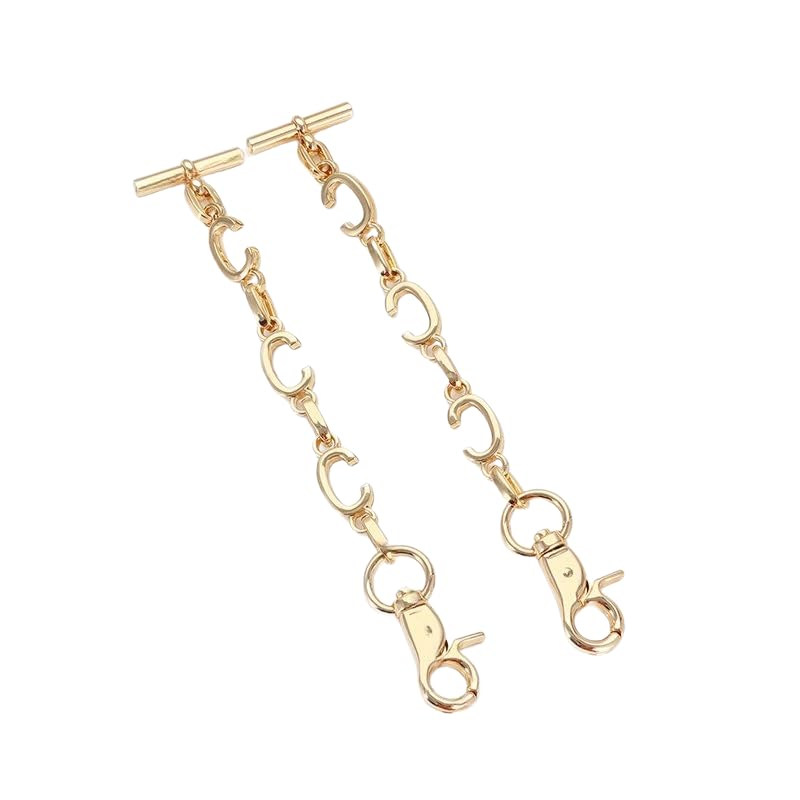 Cadena de extensión extraíble de 15-19 cm ajustable en oro y plata para alargar tus collares