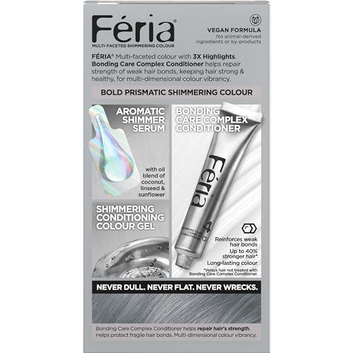 L’Oréal Paris 71249383216 L'Oreal Paris Feria Multi-Faceted Shimmering Permanent Hair Color, Smokey Silver thumb #2