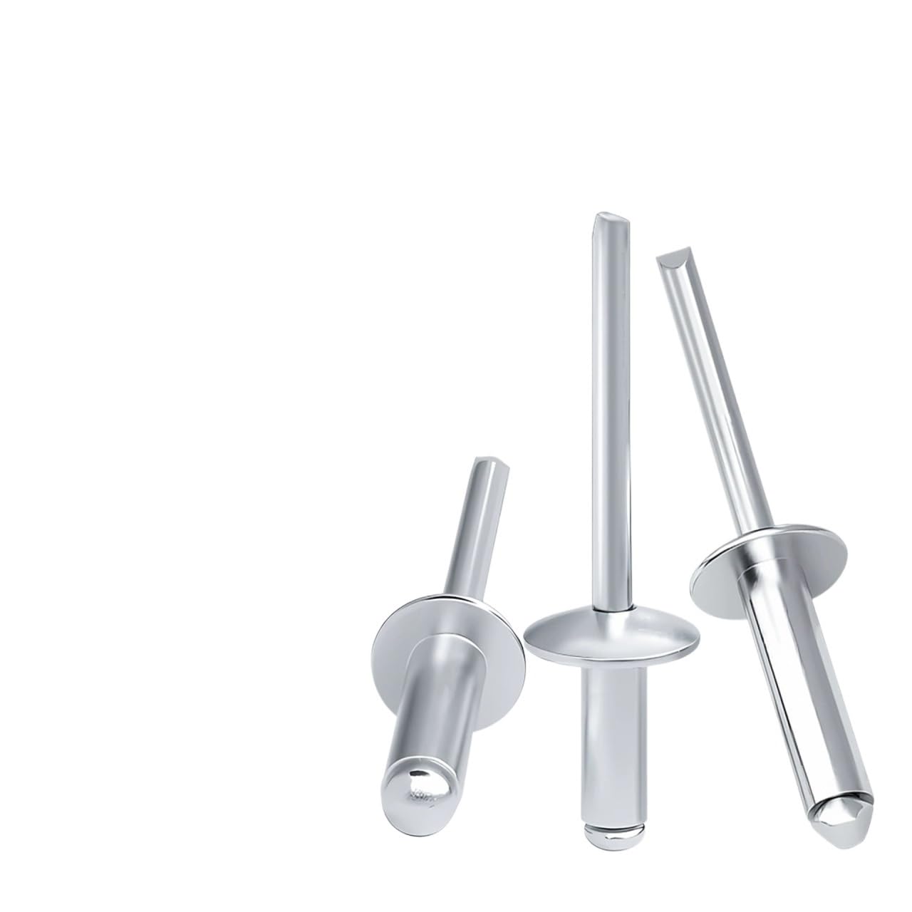 Blind Pop Rivet, Aluminium Steel Blind Rivets M2-M6.4 Dome Head 5-100Pcs(6mm,M2.4 (100Pcs))