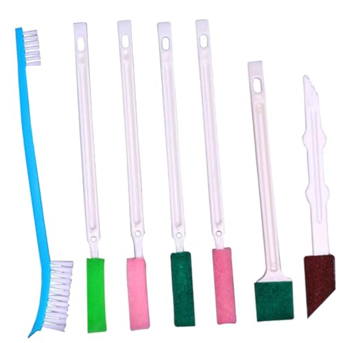 NOLITOY 7Pcs Shower Head Cleaning Brush Material for Hard to Reach Corners for Cleaning Shower Heads Wash Basins Windows and More