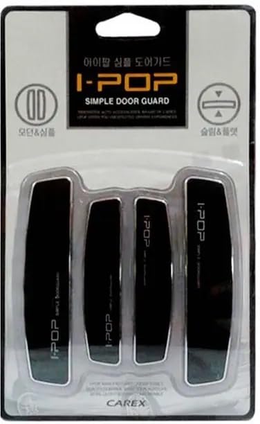 RONISH I-POP Plastic Car Door Guard for Skoda Rapid, Black, Pack of 4