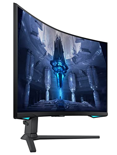 Image of Samsung 32-Inch (80cm) 4K UHD Odyssey Neo G7 Gaming, 165 Hz, 1ms Curved Monitor, 3840 x 2160 Pixels, Mini-LED, Height Adjustable Stand, Matte Display, HDR2000, (LS32BG750NWXXL, Black)