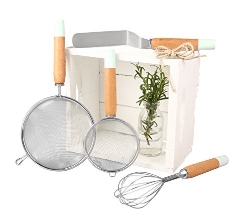 Dr. Oetker Whisk with Wooden Handle 26.5 cm, Stainless Steel, Silver/Brown, 27 x 5 x 1 cm - Image 3