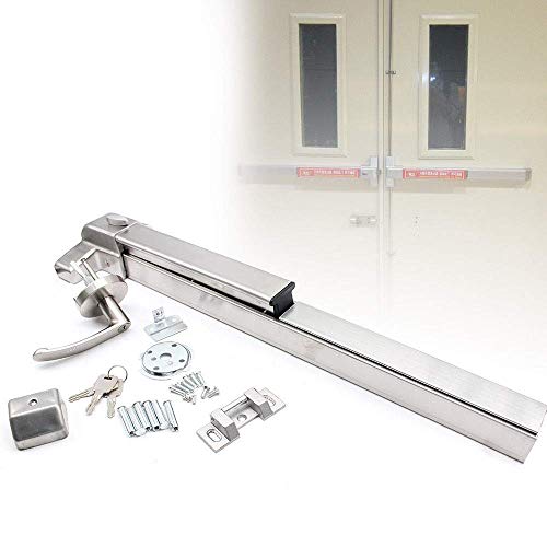 Tfcfl Panic Bars For Exit Doors,Push Bar Door Locks,Panic Bar,Push Bar Panic Exit Device Door Push Bar Panic Exit Device Fireproof Emergency Lock Commercial Single Door (28-36") #TOP3