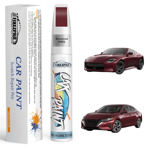 Image of Rosewood(NBQ) Touch Up Paint for Nissan, Exact Color Match Car Paint Scratch Repair Remover Pen Kit Quick & Easy to Fix Vehicle Chips and Automotive Nicks Scuff