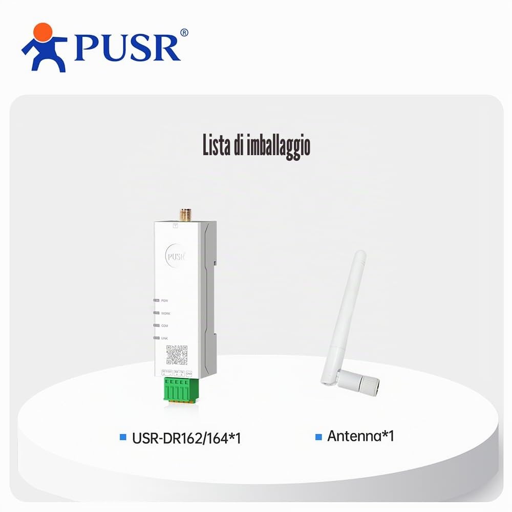 Convertitore da seriale a Dual Band WiFi RS485 a WiFi Gateway Modbus con MQTT IEEE802.11 a/b/g/n USR-DR164