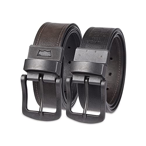 Image of Levi's Leather Men's Levis 40Mm Reversible Belt With Brushed Silver Buckle