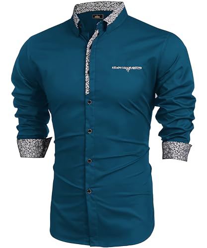 Image of Mens Shirt | Black Cotton Blend Casual | Regular Fit | Full Sleeve | Printed Spread Collar | Solid Plain Style | Summer Office Wear | Stylish Shirt for Men