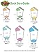 Disney Lilo & Stitch Womens 6 pack Socks (Large (9-11), Stitch Blue)