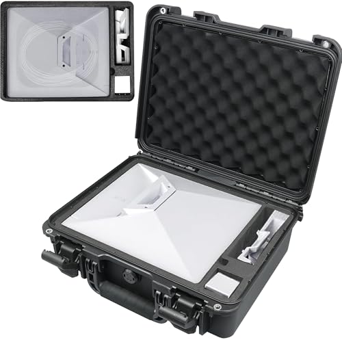 AIMAOGOU Starlink Mini Hard Case, Waterproof Starlink Case with High-density Molded Foam, Portable CarryCase for Storage Accessories, Ideal for Outdoor Use