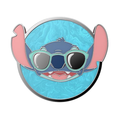 Image of PopSockets Adhesive Phone Grip, Holder, Phone Stand, Disney Lilo & Stitch - Enamel Suns Out Stitch