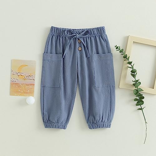 Toddler Baby Boy Girl Cotton Joggers Pants Hippie Harem Pants Cargo Infant Sweatpants Sweat Long Pants Fall Clothes2