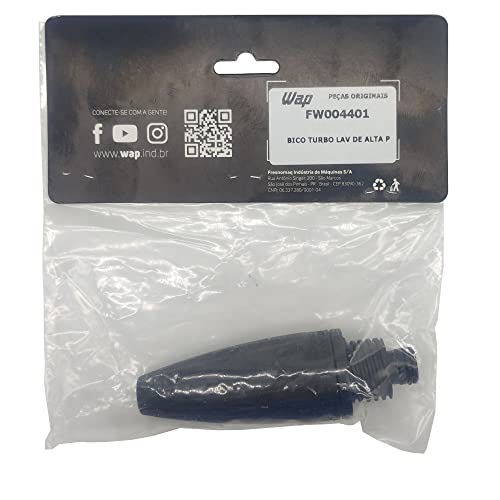 Bico Turbo Rosca para Lavadora WAP ÁGIL 1800 LÍDER 2200 PREMIER 2800 ECO SMART 2200 FW004401
