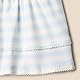 Amazon Essentials x Sofia Grainge Freizeitkleid aus Strick für Mädchen, Blassblau Kühner Streifen, 2 Jahre