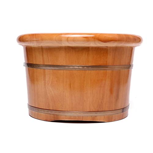 Baño de pies de madera para pedicura saludable