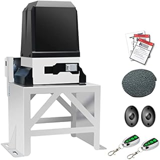 TOPENS CK2600 Automatic Sliding Gate Opener Chain Drive Industrial Commercial 1-1/4 HP Gate Motor for Heavy Driveway Slide Gates Up to 5700 Pounds, AC Powered with 20ft Roller Chain and Remote Control
