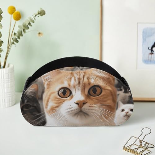 Support de télécommande amusant chat en cuir PU, le cadeau idéal - 8