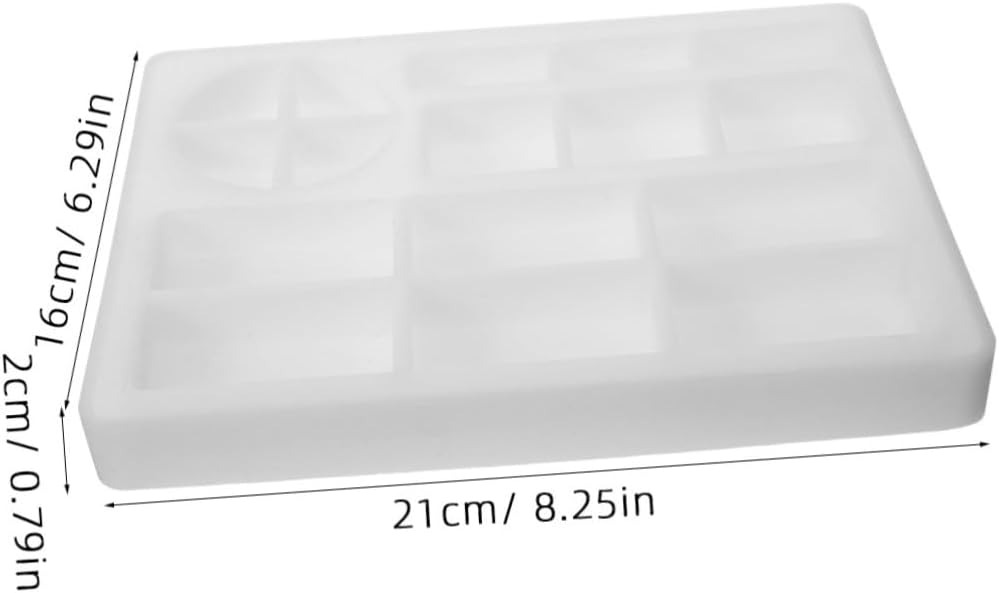 Rectangular Silicone Tray Mold for Resin Casting, Jewelry Making image 2