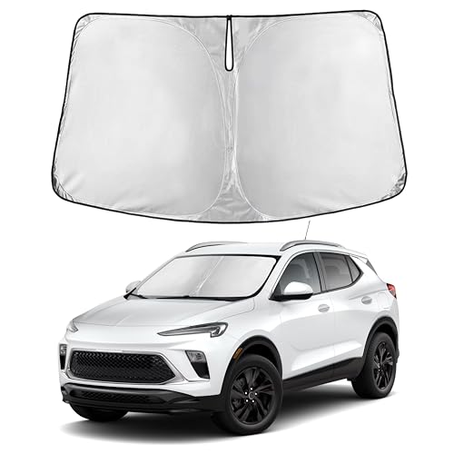 Image of Autovir Windshield Sun Shade Fit for 2020-2024 2025 2026 Buick Encore Gx Sunshade, Front Car Window Shades Sun Visor, Blocks UV Rays & Heat, Car Accessories