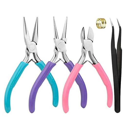 5-Piece Jewelry Pliers Set for Crafts