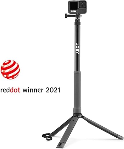 Miniatura 2 de JOBY TelePod Sport - Trípode telescópico, empuñadura, agarre extendido, trípode de mesa y elevado, poste extensible, palo selfie para acción y