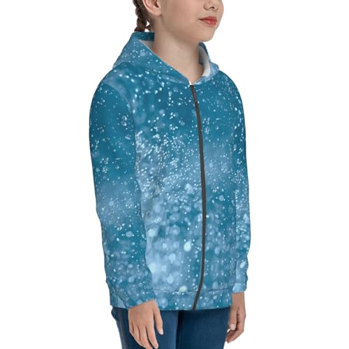 Air Bubbles in Water Kids Pullover Hoodies Boys Zip Up Sweatshirts Girls Athletic Clothes with Pocket4