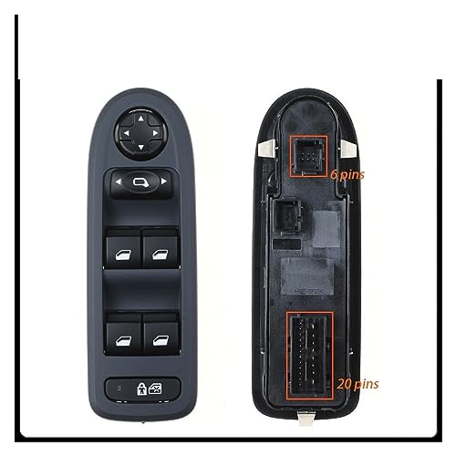 Interrupteur vitre électrique haute durabilité pour console centrale Peugeot 508