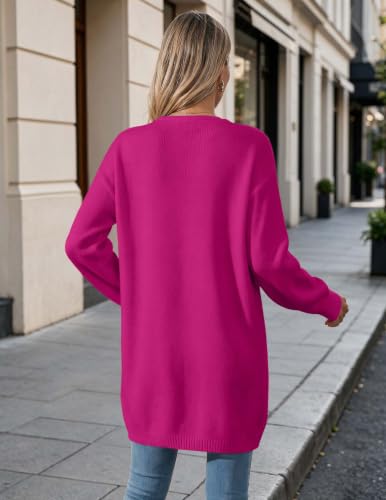 Image of Libsorge Womens Valentine Heart Cardigan Sweater 2026 Valentines Day Trendy Cute Oversized Long Sleeve Cardigans
