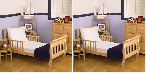 Image of NoJo 3 Piece Toddler Sheet Set, White (Pack of 2)