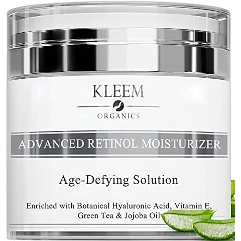 Retinol Face Cream with Hyaluronic Acid & Vitamin E - The Best Anti Aging Cream to Reduce Wrinkles & Age Spots Day & Night use Better than any Anti Wrinkle Retinol Serum & Moisturizer Face Women Cover