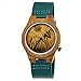 Produktbild Holzwerk Germany Handgefertigte Designer Damen-Uhr Herren-Uhr Öko Natur Holz-Uhr Leder Armband-Uhr Save The Trees Analog Quarz-Uhr Braun Blau Türkis Blumen Blümchen Natur Motiv