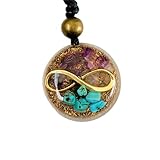 Orgone Necklace Kinds, Infinite Protection, Healing Crystals, Stone- Turquoise, Amethyst - SBB Coil – Pendant Orgonite, Boy, Girl, Children, Yoga, Handmade, Arte Orgones